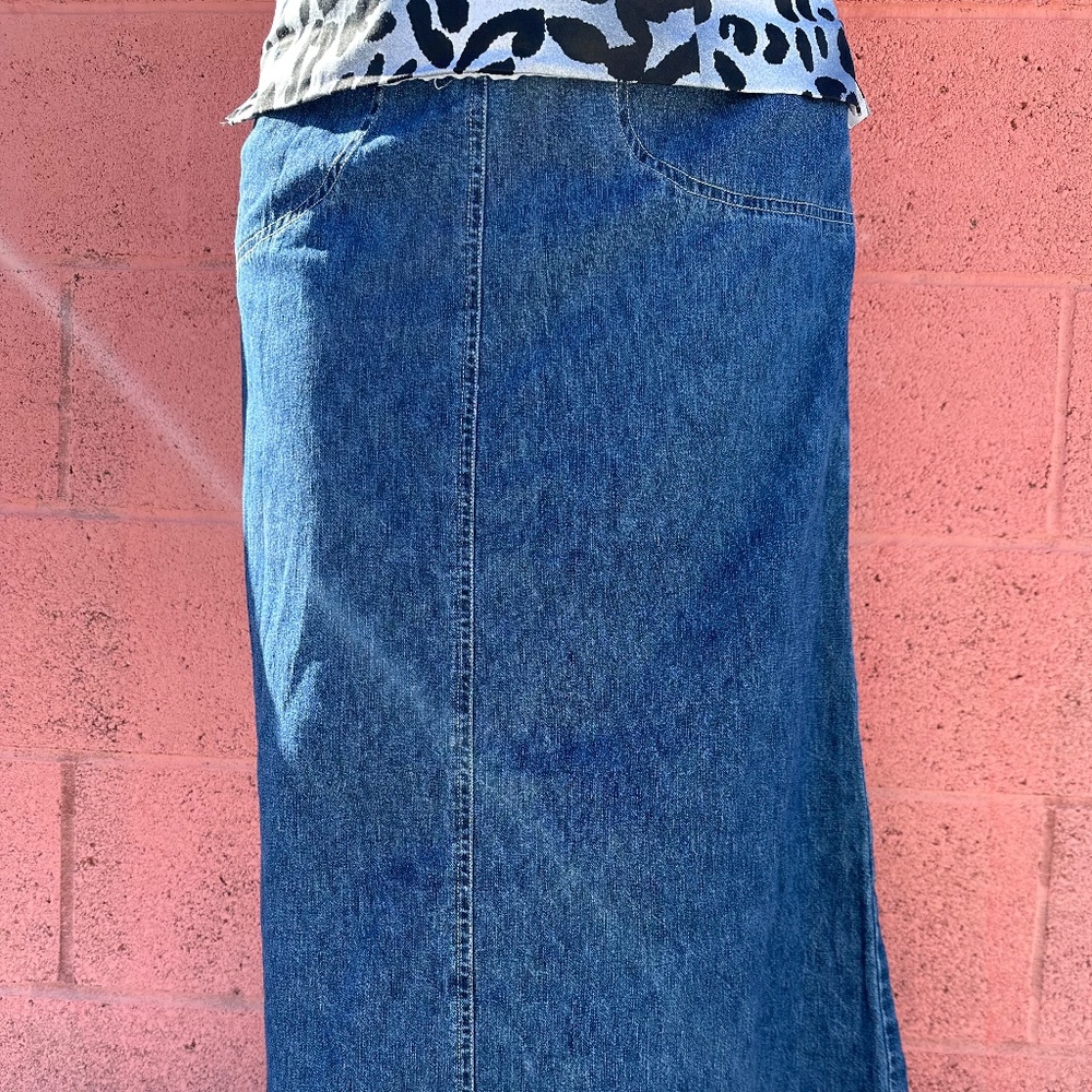 Authentic St. John's Bay Denim Skirt